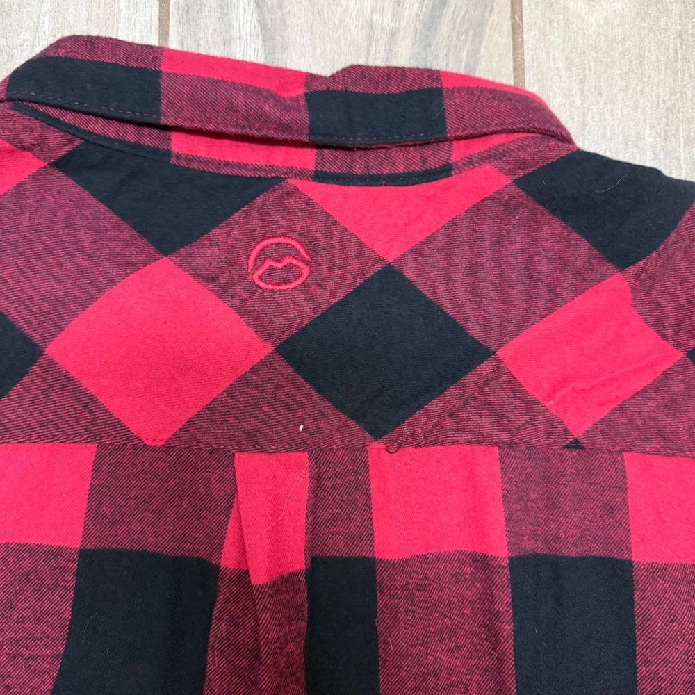 Magellan Outdoors Mens 3XL Red Black Buffalo Plaid Button Down Classic Fit NWT - Picture 12 of 12
